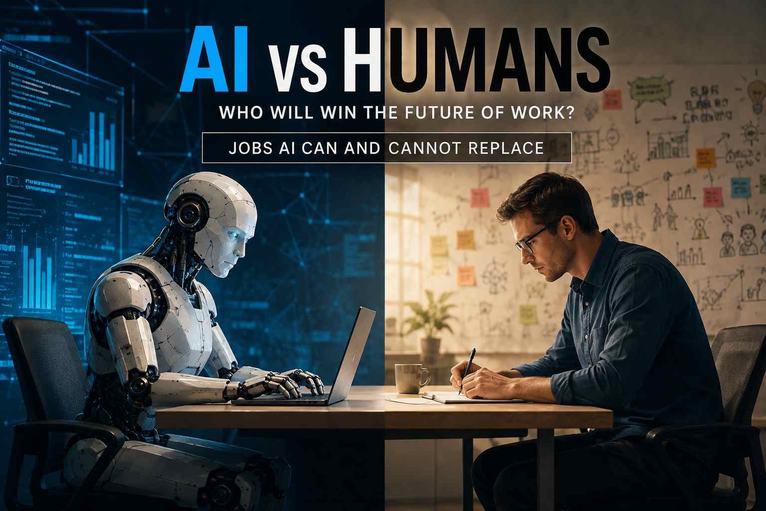 AI vs Humans: Who Will Win the Future of Work? Jobs AI Can and Cannot Replace
