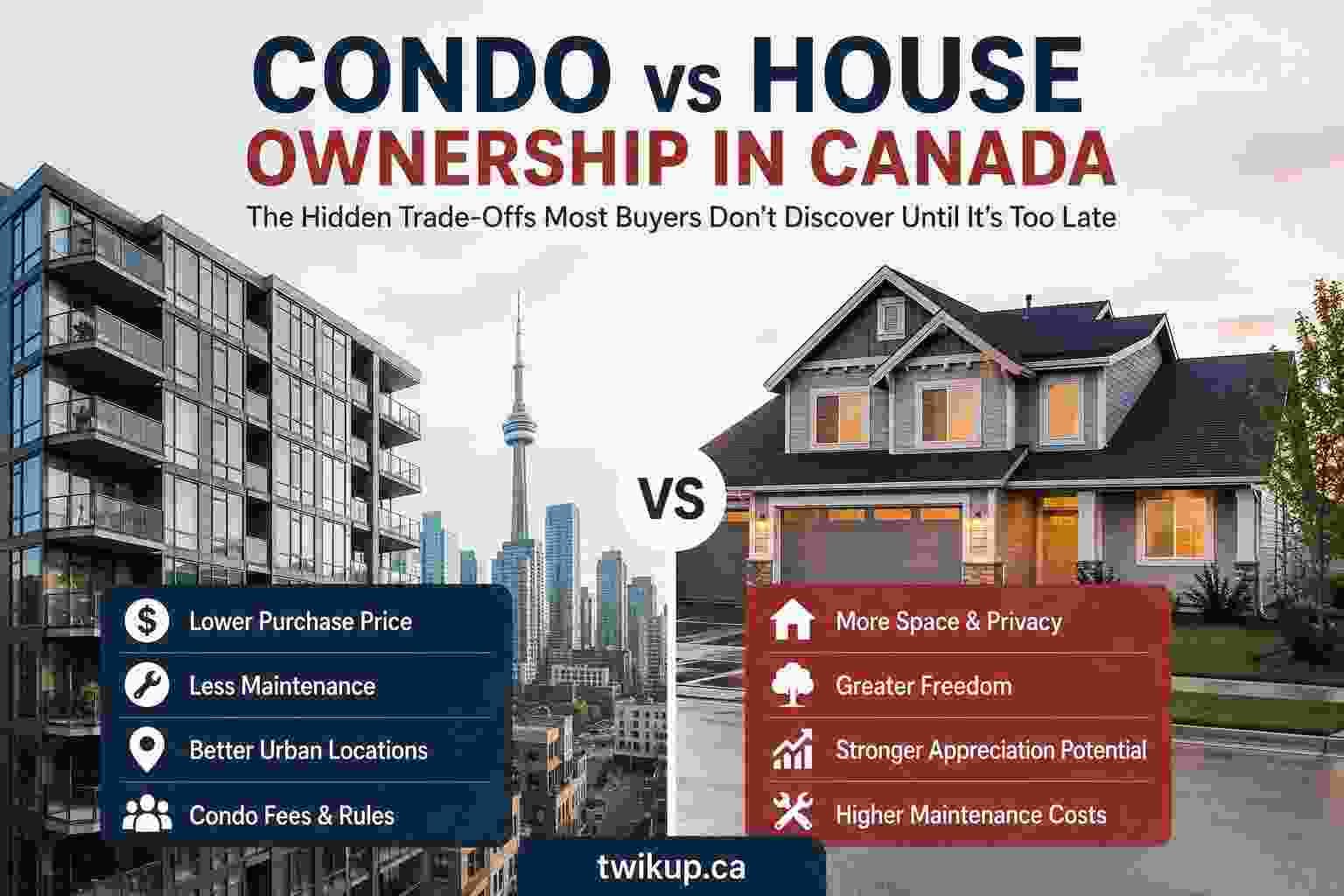 Condo vs House Ownership in Canada (2026): The Hidden Trade-Offs Most Buyers Don't Discover Until It's Too Late