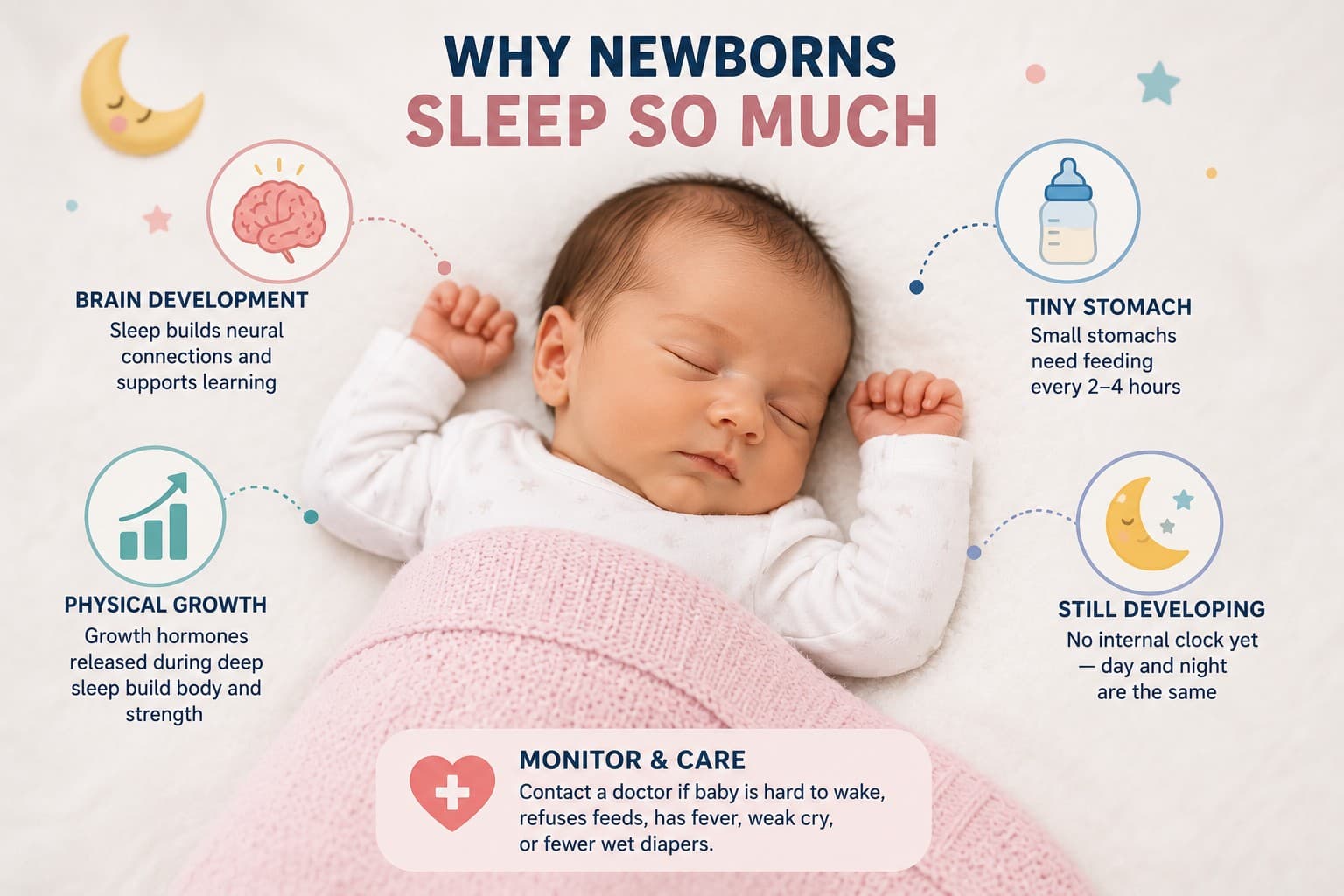 Why Newborns Sleep so much