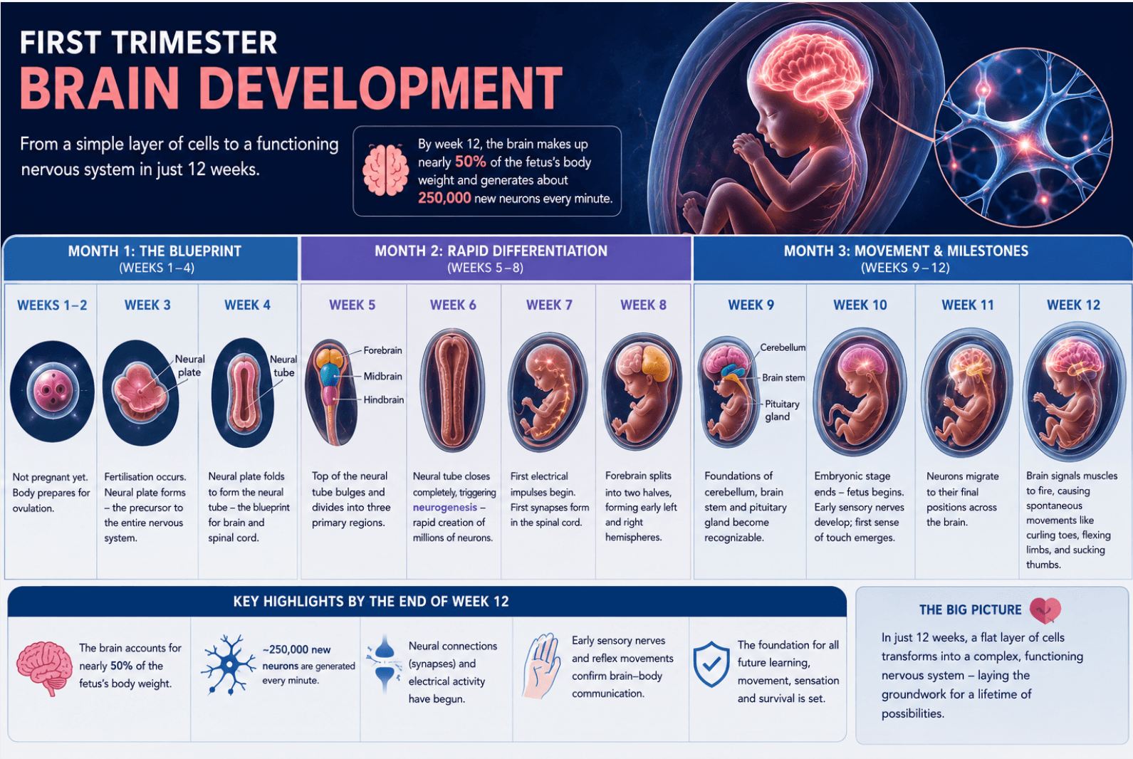 What Happens to a Baby's Brain During the First Trimester