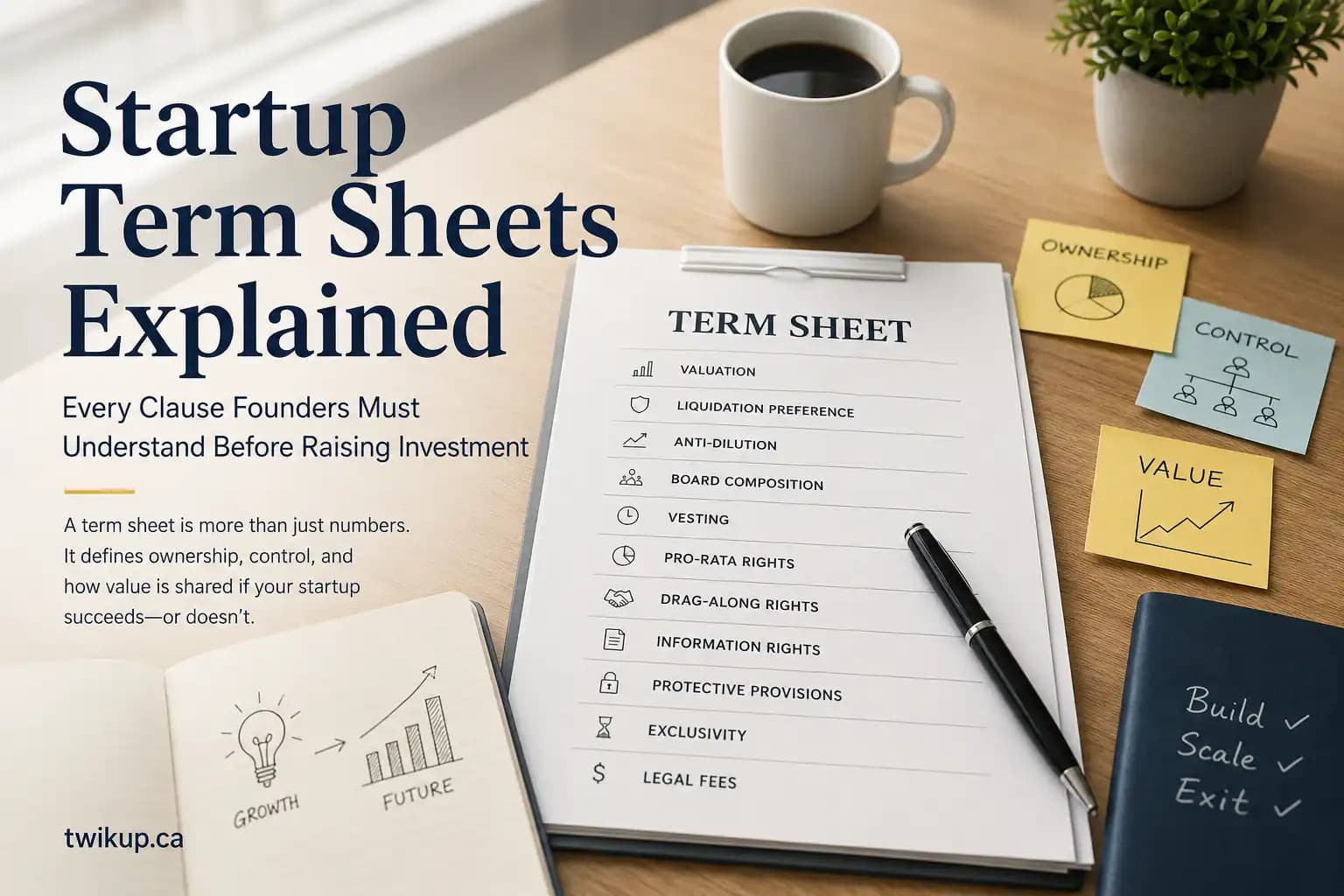 Startup Term Sheets Explained (2026): Every Clause Founders Must Understand Before Raising Investment