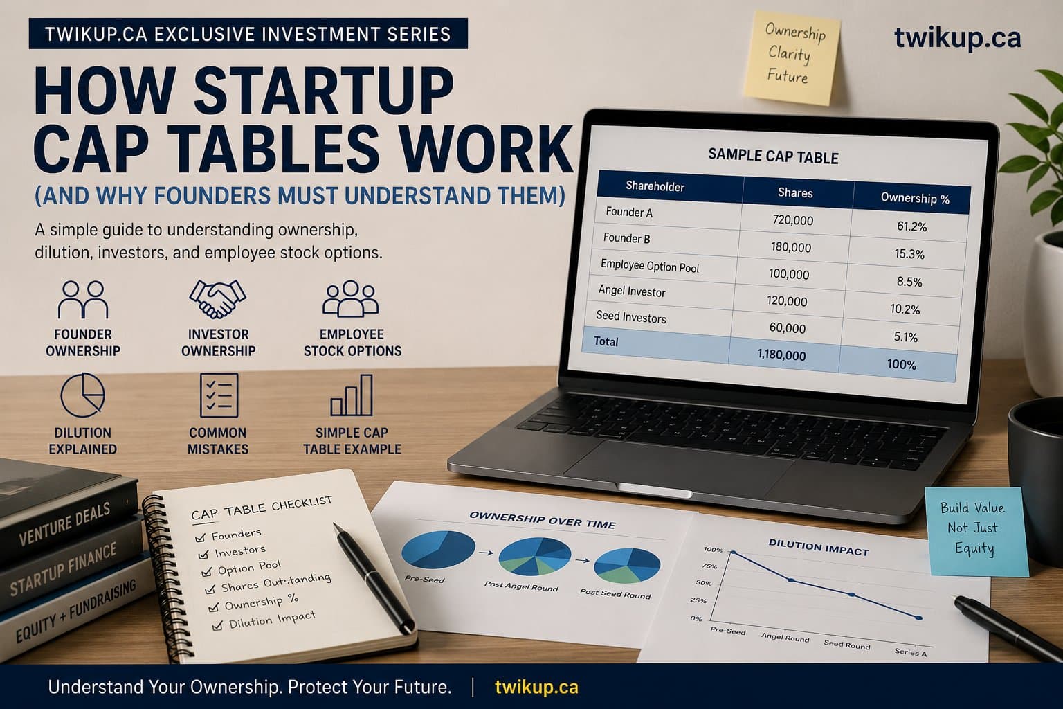 How Startup Cap Tables Work (And Why Founders Must Understand Them)