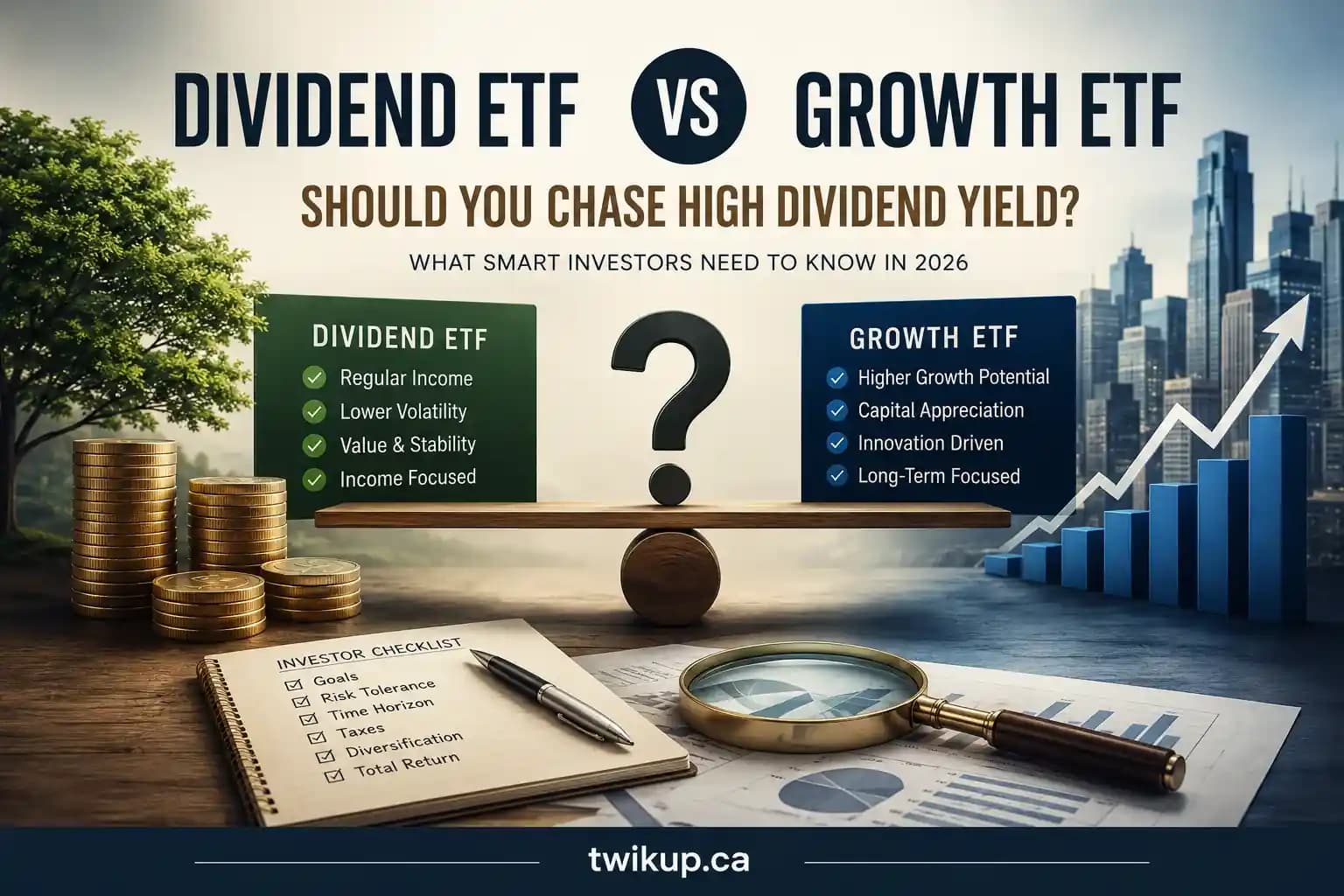 Dividend ETFs vs Growth ETFs: Should You Chase High Dividend Yields? (2026 Investor Guide)